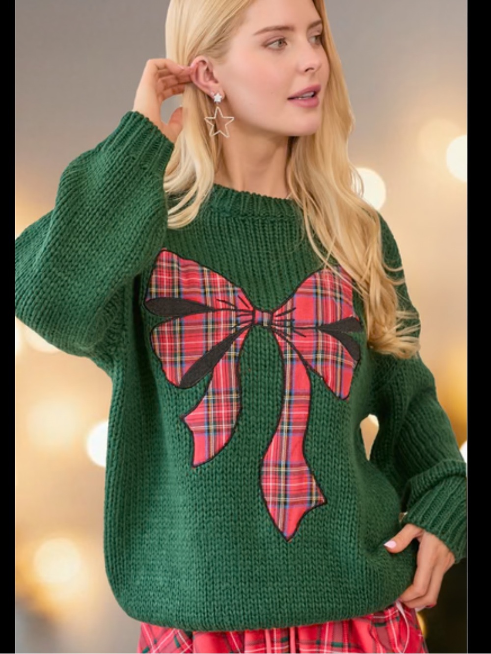 Local boutique bow sweater